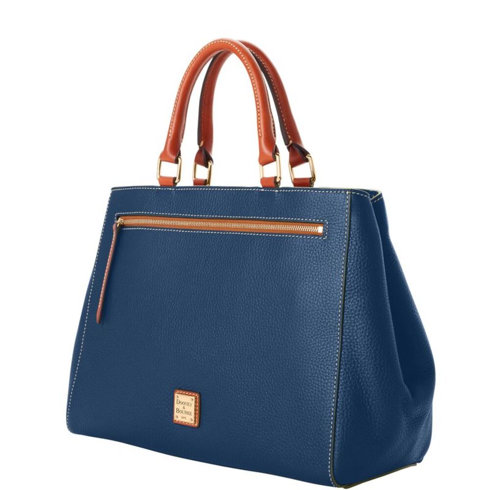 Dooney & Bourke Pebble Grain Zip Satchel - Jeans - Picture 2 of 4